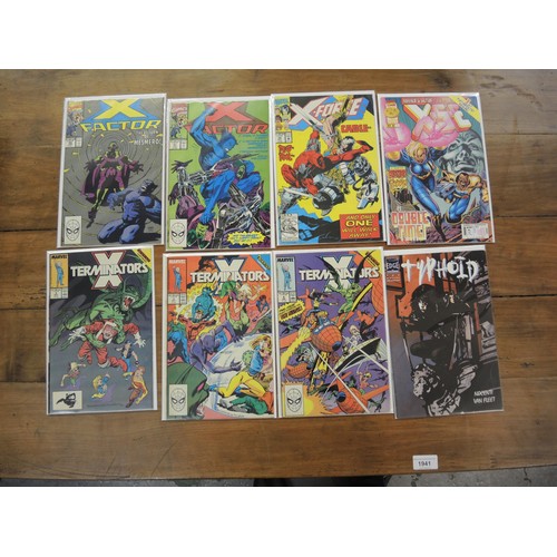 306 - Box containing a collection of Marvel 1980's comics including X-Men 1 & 2, and New Mutants No. 100 a... 