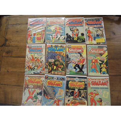 312 - Box containing a collection of various comics, including Fantastic Four 1970's, Batman 1980's, Shaza... 