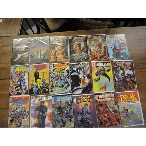 313 - Box containing a large collection of 1970's comics, including DC, Image, Valiant etc.