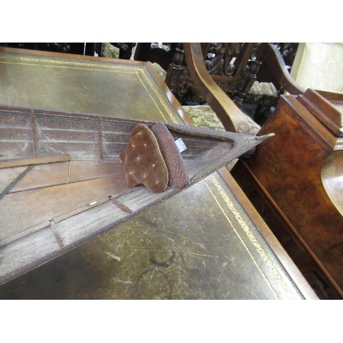 202 - Well detailed late 19th / early 20th Century clinker built model of a rowing boat, 48.5ins long over... 