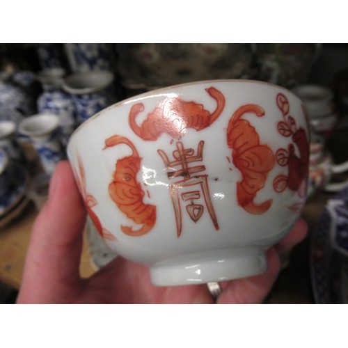 503 - 19th Century Canton enamel teapot having enamel decoration with birds, flowers and panels of figures... 