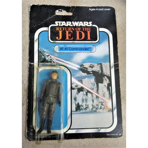 292 - Group of three carded Star Wars, Return of the Jedi figures together with a similar Empire Strikes B... 