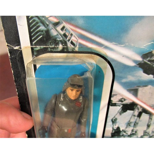 292 - Group of three carded Star Wars, Return of the Jedi figures together with a similar Empire Strikes B... 