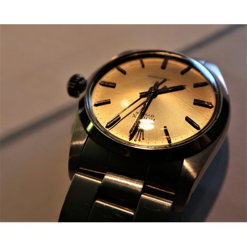 912 - Rolex Oyster Precision mid size wristwatch, the gilt dial with baton numerals and sweep seconds hand... 