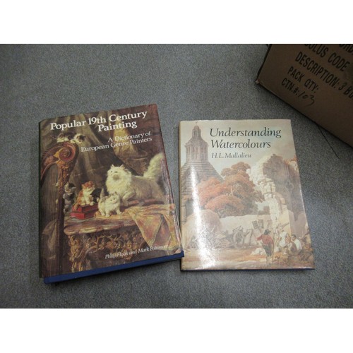 560 - Two boxes containing a collection of various books related to ceramics, art and antiques