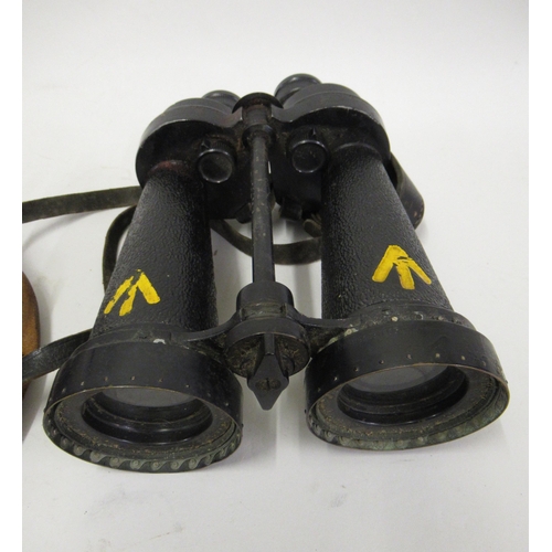 224 - Pair of Barr & Stroud binoculars, the lenses fitted with folding shades, British Patent No.435220/19... 