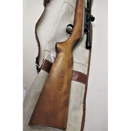 239 - B.S.A. Air rifle with associated telescopic sight and soft case