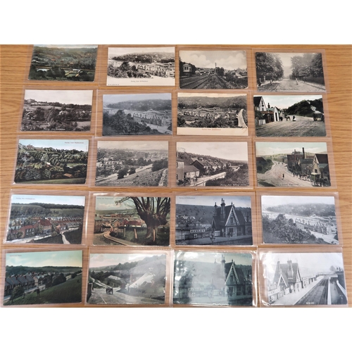 364 - Forty postcards, Croydon related, including twenty RP's, views of Kenley and Riddlesdown