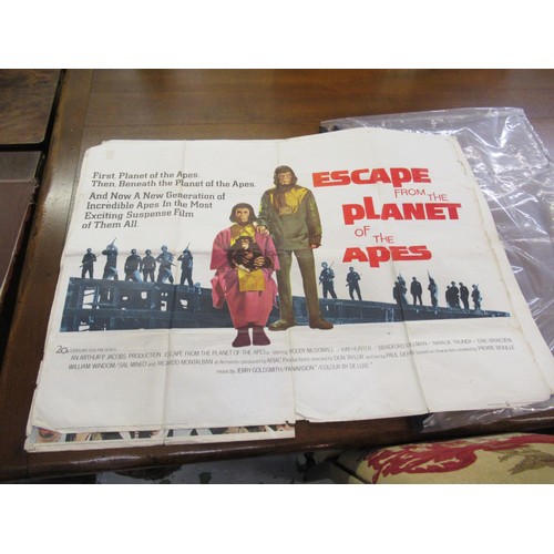 195 - Four original A1 film posters, ' The Untouchables ', ' Convoy ', ' Planet of the Apes ' and ' Airpor... 