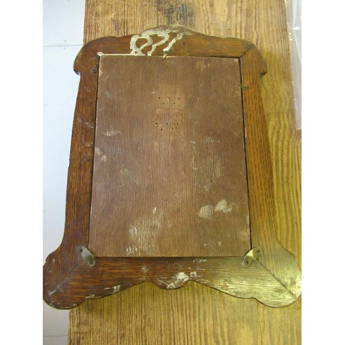 733 - Large Art Nouveau Birmingham silver mounted photograph frame, 12ins high (slight damages)