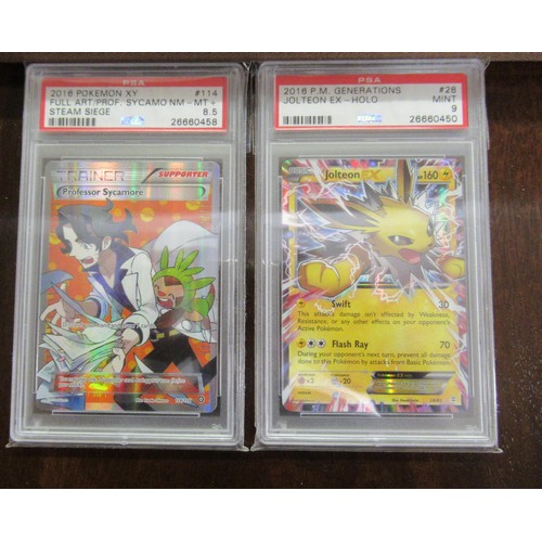 352 - Quantity of Pokemon trading cards including some graded cards