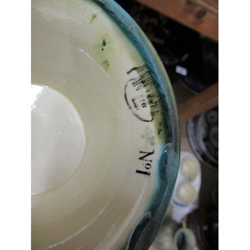 670 - Minton Secessionist Art Nouveau No. 1 wash bowl together with a pair of No. 1 vases, No. 7 planter a... 