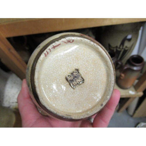 564 - Chinese porcelain baluster form vase, three Chinese ginger jars and an Imari plate