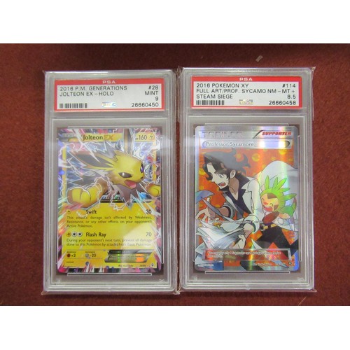 352 - Quantity of Pokemon trading cards including some graded cards