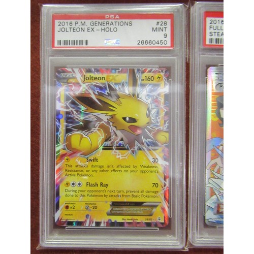 352 - Quantity of Pokemon trading cards including some graded cards