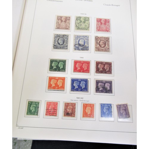 170 - Blue Great Britain album of stamps, including Victoria to Elizabeth II