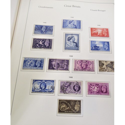 170 - Blue Great Britain album of stamps, including Victoria to Elizabeth II