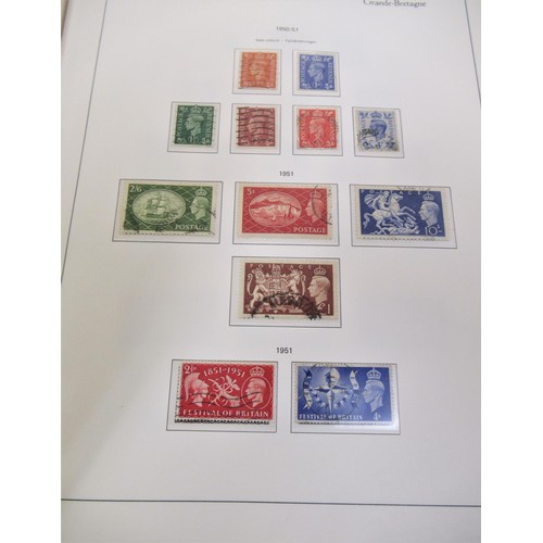 170 - Blue Great Britain album of stamps, including Victoria to Elizabeth II