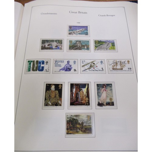 170 - Blue Great Britain album of stamps, including Victoria to Elizabeth II