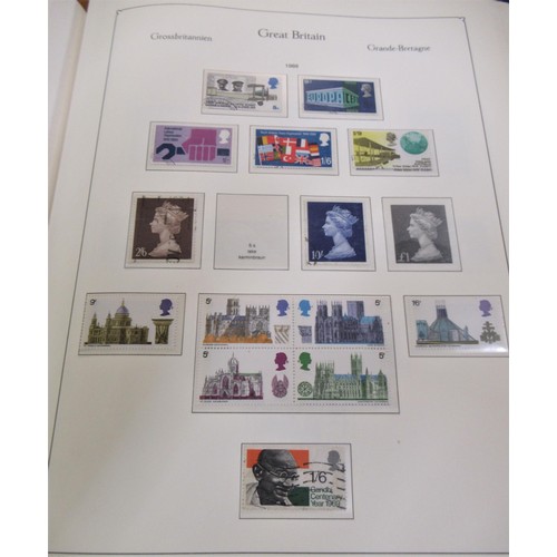 170 - Blue Great Britain album of stamps, including Victoria to Elizabeth II