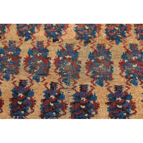 10 - Belouch rug with an all-over Boteh design on a beige ground with borders, 7ft x 3ft 4ins approximate... 