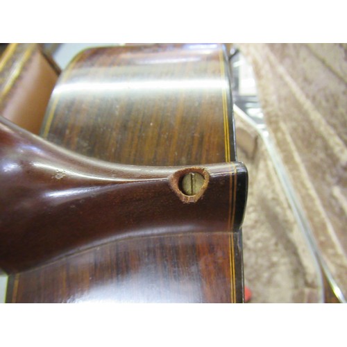 67 - Harald Petersen, classical concert guitar in a fitted hard case, signed to the paper label to the in... 