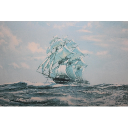 1016 - Montague Dawson, Limited Edition coloured print, No. 195 / 200, signed in pencil ' Mountbatten of Bu... 