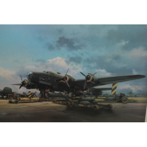 1018 - Frank Wootton, signed Limited Edition colour print ' Halifax - Friday the 13th Bombing Up ', No. 807... 
