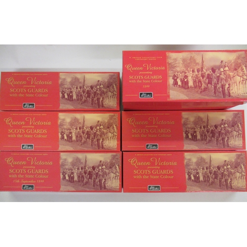 234 - Six Britains Collectors Club Centenary Series boxed sets ' Queen Victorian presenting Scots Guards w... 