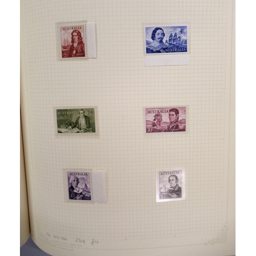 250 - Red Favourite Philatelic Album, containing a small collection of Australian stamps, together with a ... 