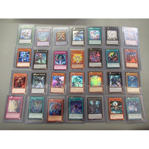 347 - Quantity of loose Yu-Gi-Oh! trading cards, including Blue Eyes, White Dragon, Dark Magician and Blac... 