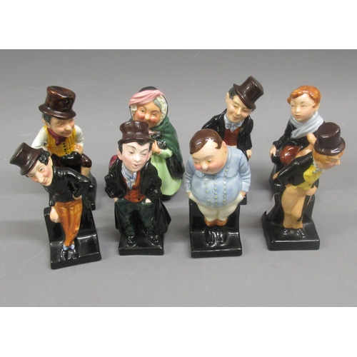 475 - Group of eight small Royal Doulton Dickensian figures