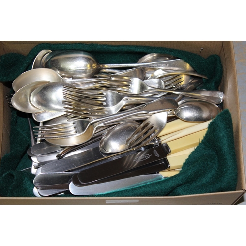 754 - Quantity of various silver plated cutlery