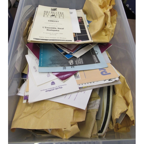 76 - Large quantity of various orchestral and other programmes