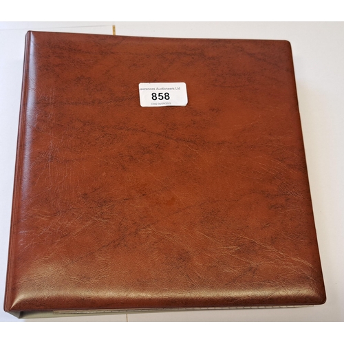 858 - Small folder containing a quantity of miscellaneous World coins