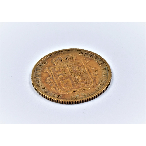 887 - Victorian half Sovereign dated 1891