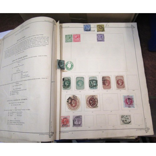 217 - Two albums containing a collection of various World stamps, together with loose stock book leaves of... 