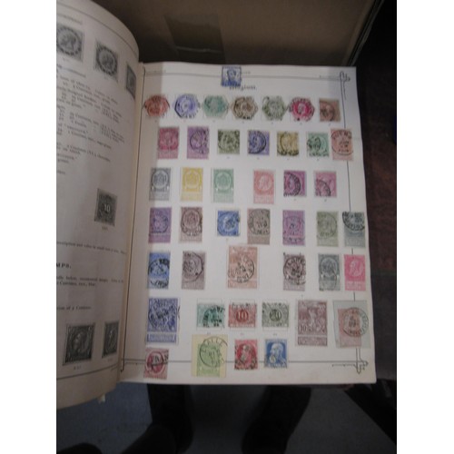 217 - Two albums containing a collection of various World stamps, together with loose stock book leaves of... 