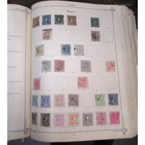 217 - Two albums containing a collection of various World stamps, together with loose stock book leaves of... 