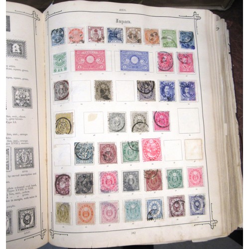 217 - Two albums containing a collection of various World stamps, together with loose stock book leaves of... 