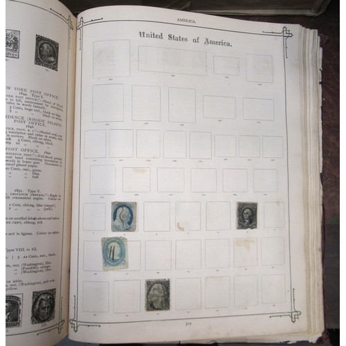 217 - Two albums containing a collection of various World stamps, together with loose stock book leaves of... 