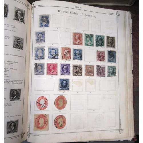 217 - Two albums containing a collection of various World stamps, together with loose stock book leaves of... 