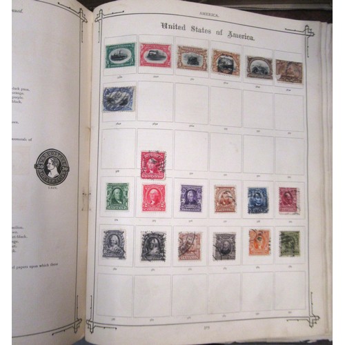 217 - Two albums containing a collection of various World stamps, together with loose stock book leaves of... 