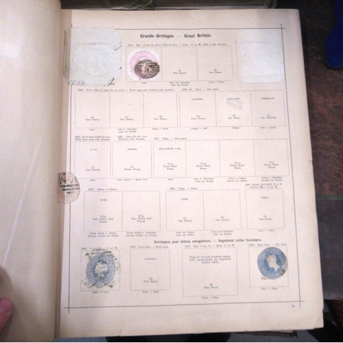 217 - Two albums containing a collection of various World stamps, together with loose stock book leaves of... 