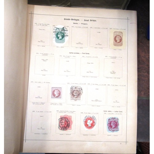 217 - Two albums containing a collection of various World stamps, together with loose stock book leaves of... 