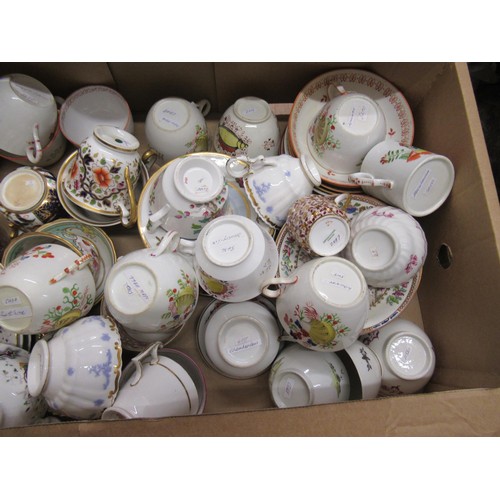 597 - Quantity of various 19th Century cups and saucers