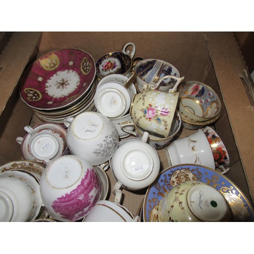 599 - Quantity of various 19th Century cups and saucers