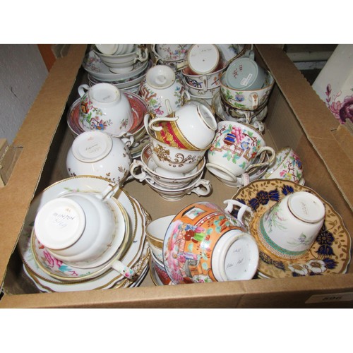 596 - Quantity of various 19th Century cups and saucers