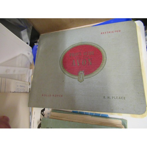 174 - Box containing a collection of over fifty airline and aviation related items including BOAC etc.