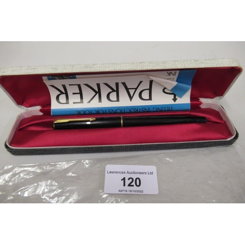 120 - Parker fountain pen in original case